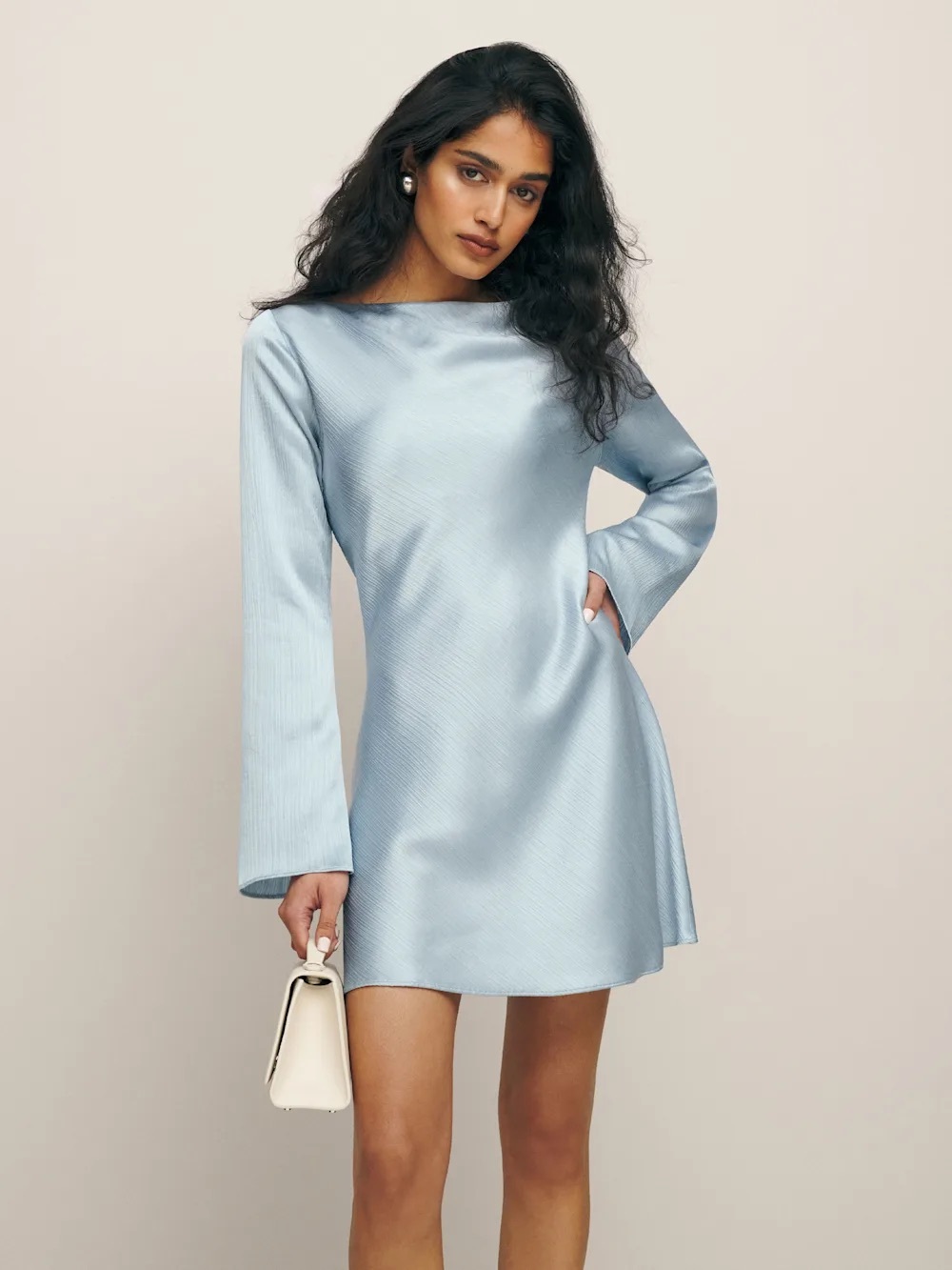 NEW Reformation Pike Satin Dress